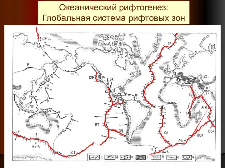 Океанический рифтогенез: Глобальная система рифтовых зон