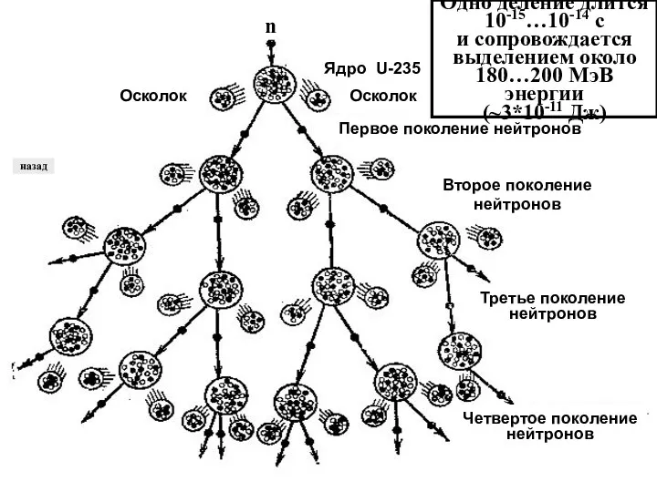 Первое поколение нейтронов Второе поколение нейтронов Третье поколение нейтронов Четвертое