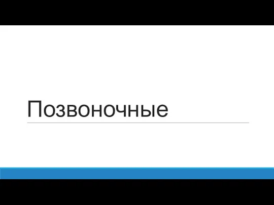 Позвоночные