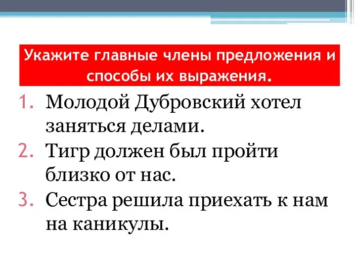 Молодой Дубровский хотел заняться делами. Тигр должен был пройти близко