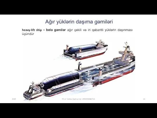 Ağır yüklərin daşıma gəmiləri heavy-lift ship – belə gəmilər ağır