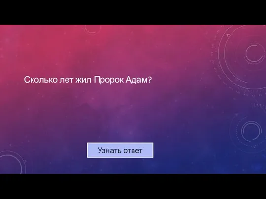 Сколько лет жил Пророк Адам? Узнать ответ