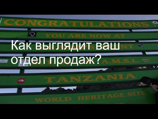 Как выглядит ваш отдел продаж?