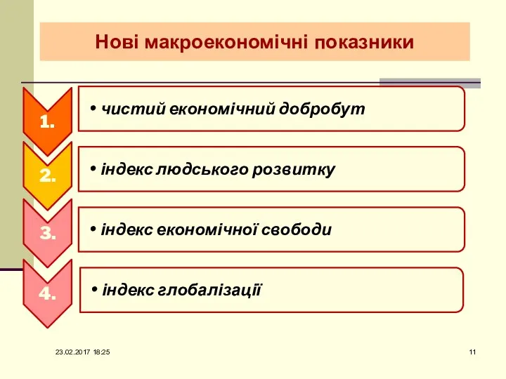 Нові макроекономічні показники 23.02.2017 18:25