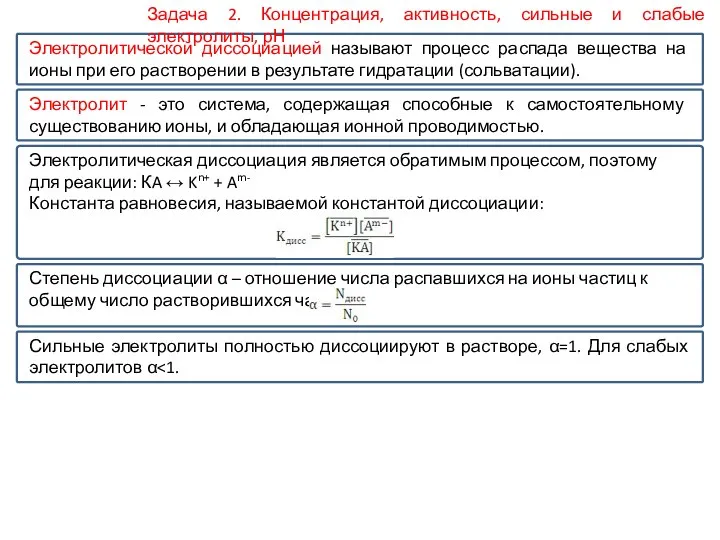 Электролитической диссоциацией называют процесс распада вещества на ионы при его