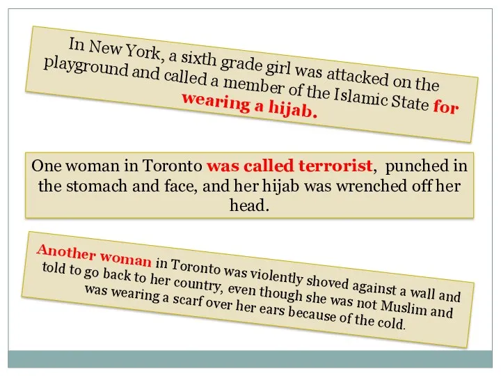 In New York, a sixth grade girl was attacked on