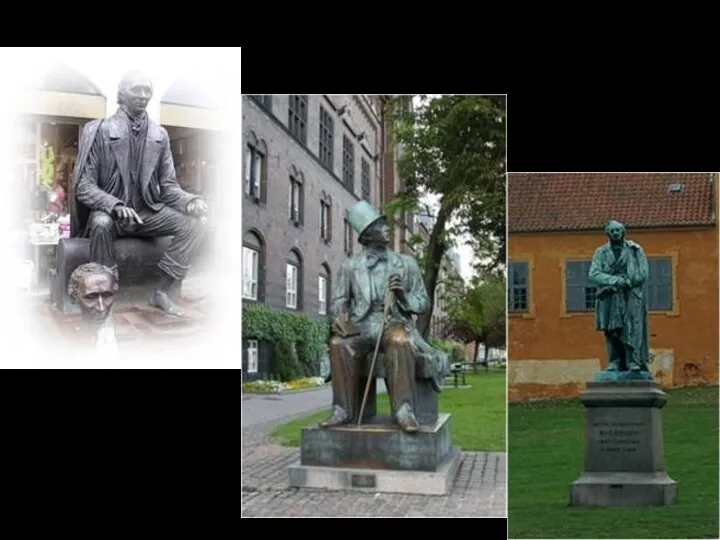 Эти памятники благодарные датчане поставили в честь Ганса Христиана Андерсена.