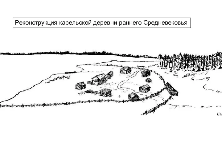 Реконструкция карельской деревни раннего Средневековья