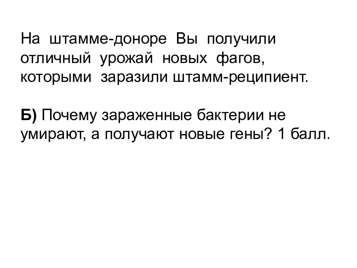 На штамме-доноре Вы получили отличный урожай новых фагов, которыми заразили