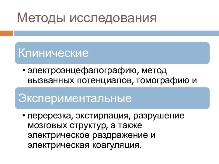 Методы исследования