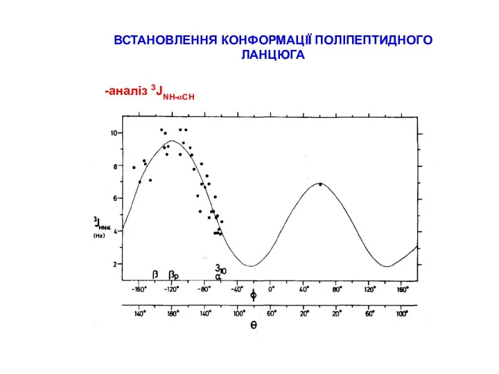 ВСТАНОВЛЕННЯ КОНФОРМАЦІЇ ПОЛІПЕПТИДНОГО ЛАНЦЮГА аналіз 3JNH-αCH