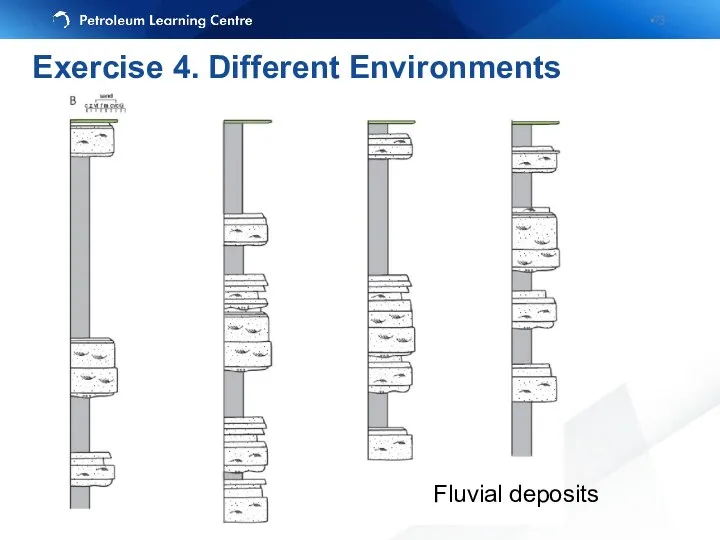 Fluvial deposits Exercise 4. Different Environments