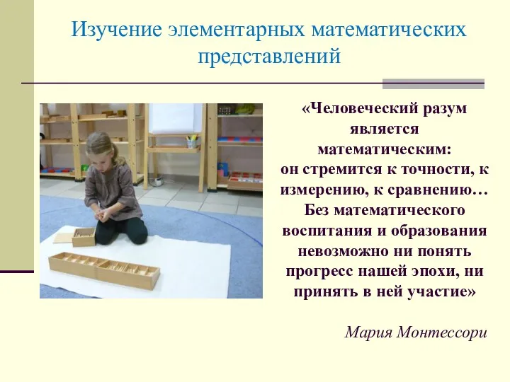 «Человеческий разум является математическим: он стремится к точности, к измерению,