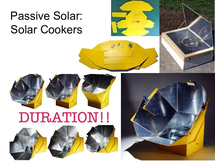 Passive Solar: Solar Cookers
