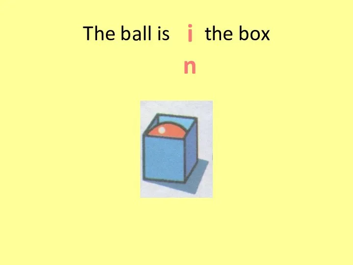 The ball is the box in