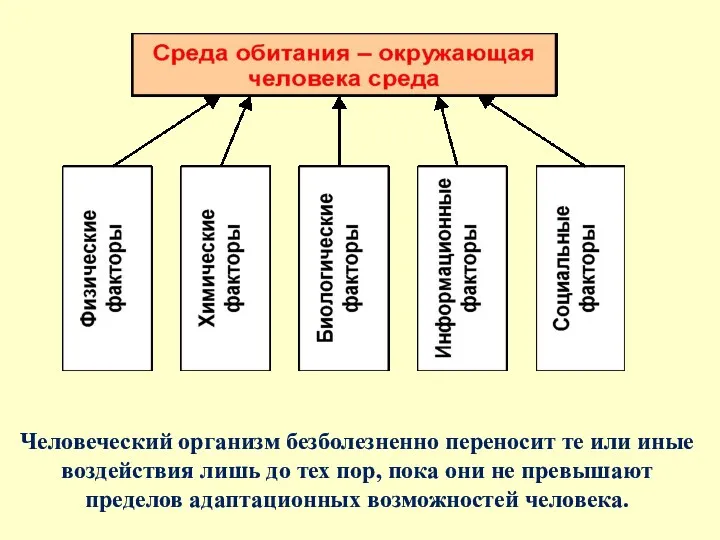 Человеческий организм безболезненно переносит те или иные воздействия лишь до