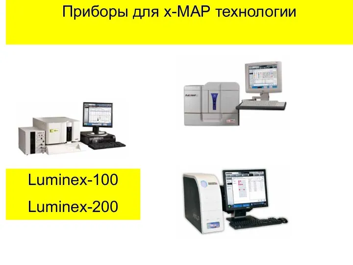 Приборы для х-МАР технологии Luminex-100 Luminex-200 MAGPIX Luminex FLEXMAP 3D