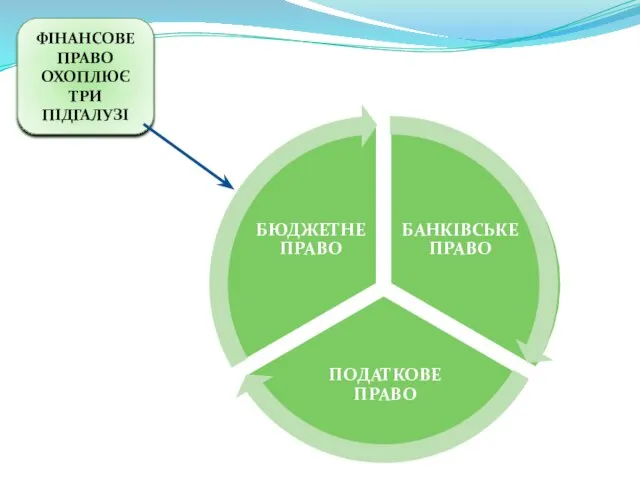 ФІНАНСОВЕ ПРАВО ОХОПЛЮЄ ТРИ ПІДГАЛУЗІ