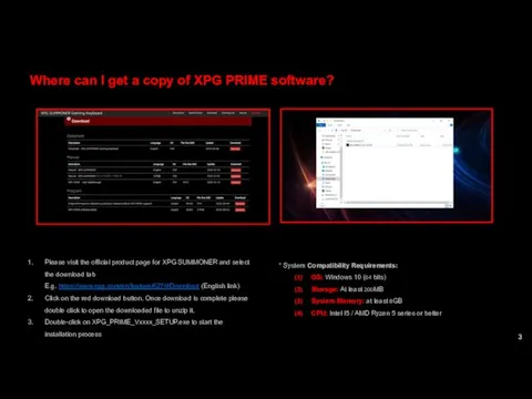 Where can I get a copy of XPG PRIME software?