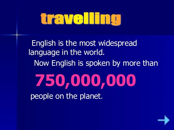 English is the most widespread language in the world. Now English is spoken