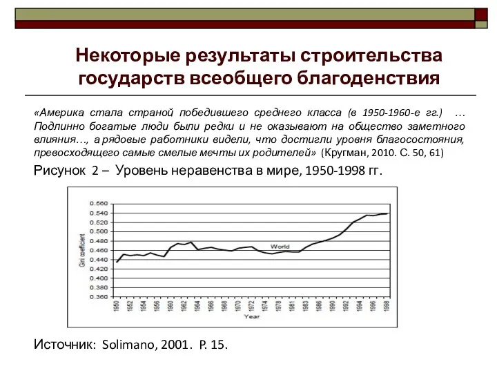 «Америка стала страной победившего среднего класса (в 1950-1960-е гг.) …