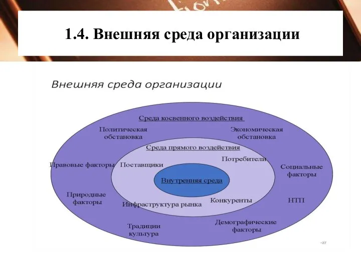 1.4. Внешняя среда организации