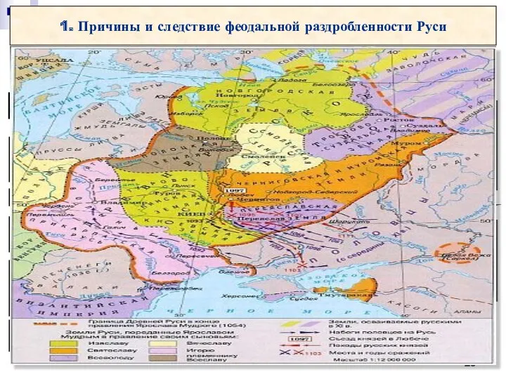 * * 1. Причины и следствие феодальной раздробленности Руси Историческая