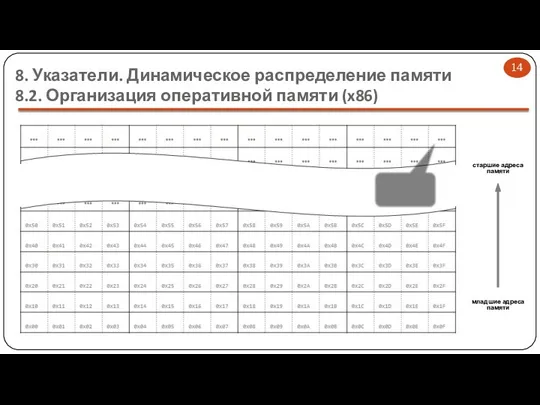 8. Указатели. Динамическое распределение памяти 8.2. Организация оперативной памяти (x86)