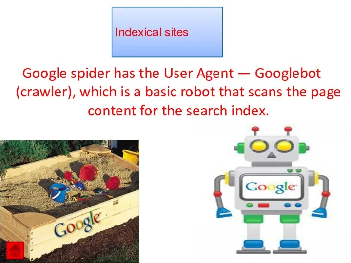 Google spider has the User Agent — Googlebot (crawler), which