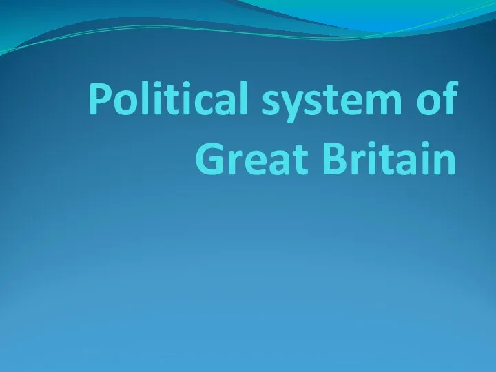 Political system of Great Britain