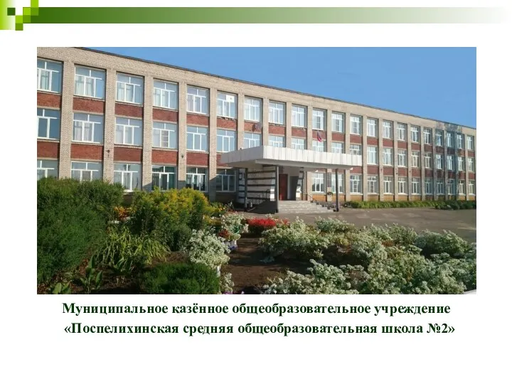 Муниципальное казённое общеобразовательное учреждение «Поспелихинская средняя общеобразовательная школа №2»