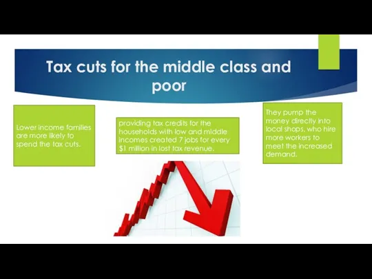 Tax cuts for the middle class and poor Lower income families are more