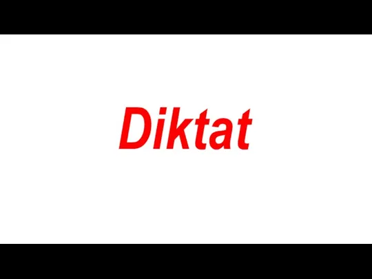 Diktat