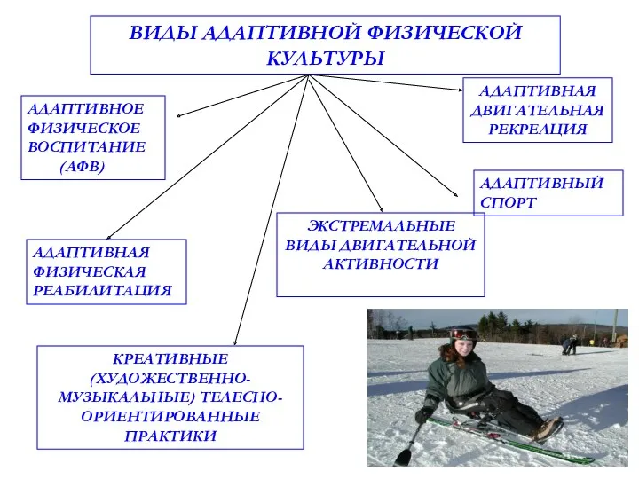 ВИДЫ АДАПТИВНОЙ ФИЗИЧЕСКОЙ КУЛЬТУРЫ АДАПТИВНОЕ ФИЗИЧЕСКОЕ ВОСПИТАНИЕ (АФВ) АДАПТИВНАЯ ФИЗИЧЕСКАЯ