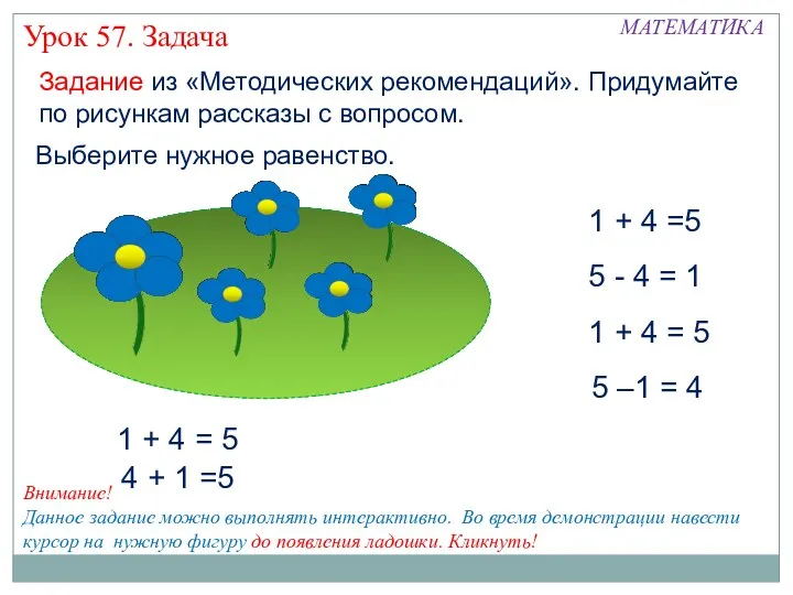 Задание из «Методических рекомендаций». Придумайте по рисункам рассказы с вопросом.