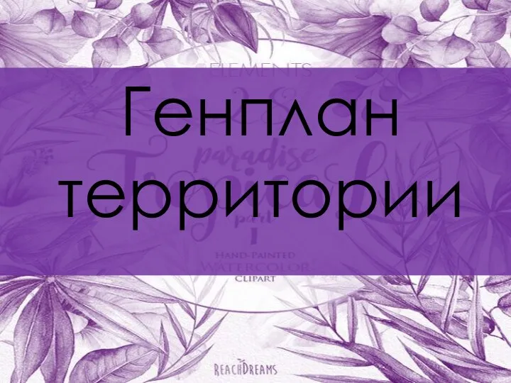 Генплан территории