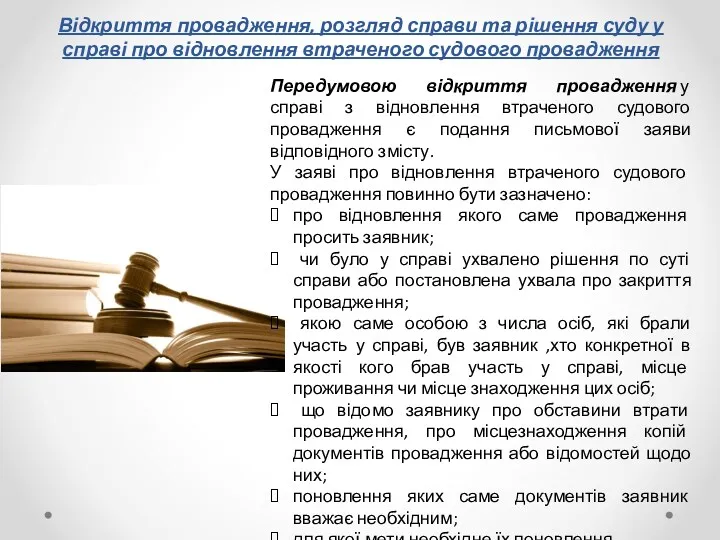 Відкриття провадження, розгляд справи та рішення суду у справі про