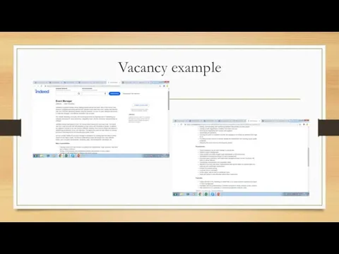 Vacancy example