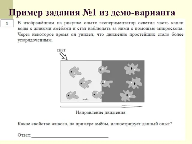 Пример задания №1 из демо-варианта