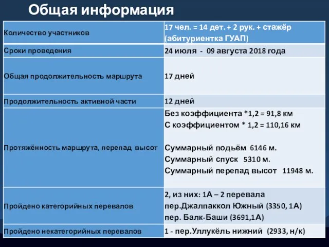 Общая информация