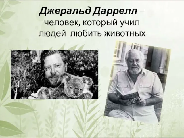 Джеральд Даррелл – человек, который учил людей любить животных