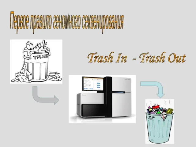 Первое правило геномного секвенирования Trash In - Trash Out