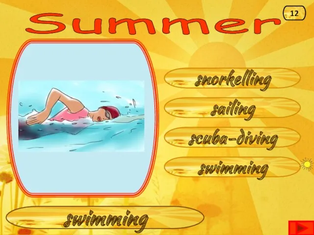 Summer swimming sailing snorkelling scuba-diving swimming 12
