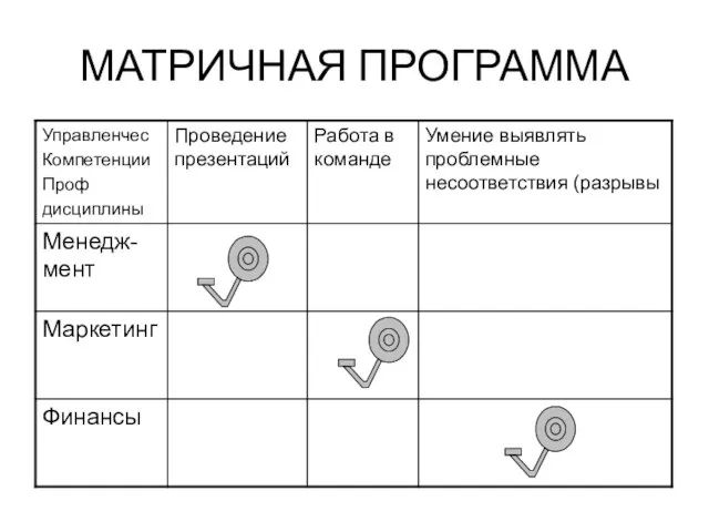 МАТРИЧНАЯ ПРОГРАММА