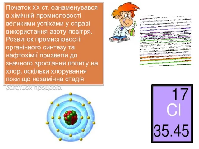 Початок XX ст. ознаменувався в хімічній промисловості великими успіхами у