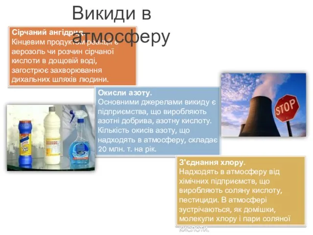 Сірчаний ангідрид. Кінцевим продуктом реакції є аерозоль чи розчин сірчаної