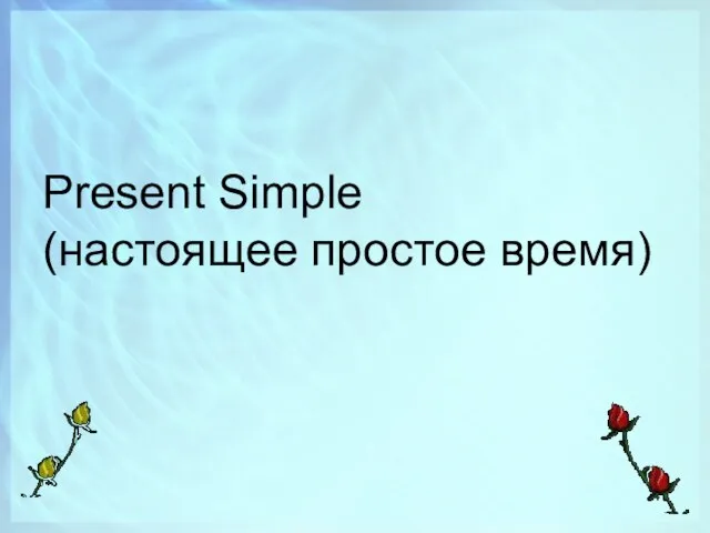 Present Simple (настоящее простое время)