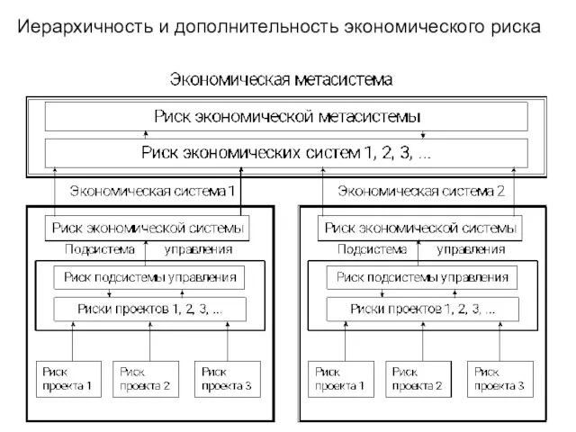 Иерархичность и дополнительность экономического риска