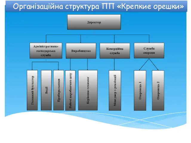 Організаційна структура ПП «Крепкие орешки»