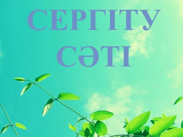 СЕРГІТУ СӘТІ